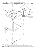 TOP AND CABINET Diagram and Parts List for LLR8233EQ1  Whirlpool Washer
