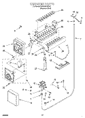 ICE MAKER Diagram and Parts List for KSSS42QHX00  KitchenAid Refrigerator
