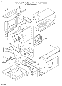 AIRFLOW AND CONTROL Diagram and Parts List for ACQ294XH0  Whirlpool Air Conditioner