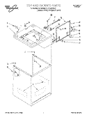 TOP & CABINET Diagram and Parts List for LSC9355EZ1  Whirlpool Washer