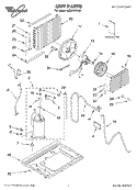 UNIT, LITERATURE Diagram and Parts List for ACM122XK01  Whirlpool Air Conditioner