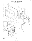 DOOR AND LATCH Diagram and Parts List for RJM75001  Whirlpool Microwave