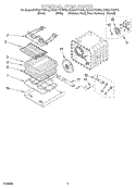 INTERNAL OVEN Diagram and Parts List for KEBS177DBL9  KitchenAid Wall Oven