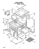 SECTION Diagram and Parts List for FGP315YW1  Roper Range