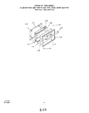OVEN DOOR Diagram and Parts List for 1463W3A  Roper Range