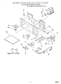 MAGNETRON AND AIR FLOW Diagram and Parts List for MH7110XBQ6  Whirlpool Microwave