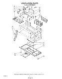 VENTILATION Diagram and Parts List for MH6700XV0  Whirlpool Microwave