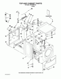Part Location Diagram of W10258342 Whirlpool PANEL