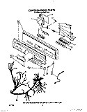 CONTROL PANEL, LIT/OPTIONAL Diagram and Parts List for KUDA220TWH4  KitchenAid Dishwasher