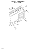 INSTALLATION Diagram and Parts List for CAR30WCL0  Crosley Air Conditioner
