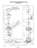 3367725 PUMP AND MOTOR Diagram and Parts List for DU9200XT1  Whirlpool Dishwasher