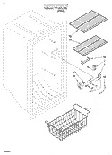 LINER Diagram and Parts List for TVF15NRJW00  Whirlpool Freezer