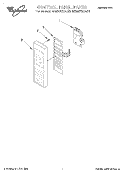 CONTROL PANEL Diagram and Parts List for MG2070XAB0  Whirlpool Microwave