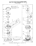 3367725 PUMP AND MOTOR Diagram and Parts List for DU9500XS1  Whirlpool Dishwasher
