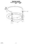 HEATER PARTS Diagram and Parts List for DU1148XTPQ1  Whirlpool Dishwasher