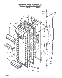 REFRIGERATOR DOOR Diagram and Parts List for KSRS25QAAL01  KitchenAid Refrigerator