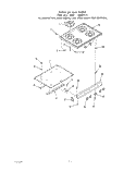 Part Location Diagram of 331575 Whirlpool Burner Box Bottom