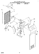 AIR FLOW Diagram and Parts List for 4KSRS27QAA00  KitchenAid Refrigerator