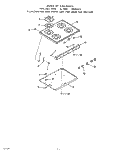 BURNER Diagram and Parts List for 1435W0A  Roper Range