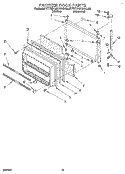 FREEZER DOOR Diagram and Parts List for KTRD18KAAL00  Whirlpool Refrigerator