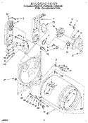 BULKHEAD Diagram and Parts List for LGT6638AN2  Whirlpool Dryer