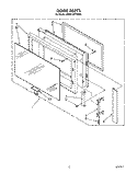 DOOR Diagram and Parts List for KHMC107YAL0  KitchenAid Microwave