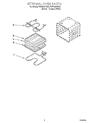 INTERNAL OVEN PARTS Diagram and Parts List for YRBS305PDQ5  Whirlpool Wall Oven