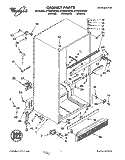 CABINET Diagram and Parts List for ET22DKXAW04  Whirlpool Refrigerator