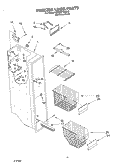 FREEZER LINER Diagram and Parts List for KSRS22FGSS15  KitchenAid Refrigerator
