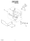 PUMP PARTS Diagram and Parts List for KUIC18NNTS1  KitchenAid Ice Maker