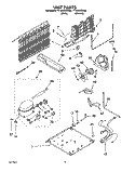 UNIT, LIT/OPTIONAL Diagram and Parts List for TT18AKXDW00  Estate Refrigerator