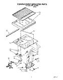 COMPARTMENT SEPARATOR Diagram and Parts List for 3VET19ZKAW00  Whirlpool Refrigerator