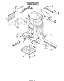 FRAME Diagram and Parts List for TU4000XRP1  Whirlpool Trash Compactor