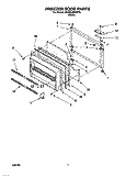 FREEZER DOOR Diagram and Parts List for 3XARG495WP00  Whirlpool Refrigerator