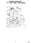 CONTROL PANEL PARTS Diagram and Parts List for KUIS15NRHB8  KitchenAid Ice Maker