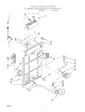 REAR PANEL Diagram and Parts List for KAWL500WWH0  KitchenAid Washer