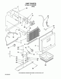 UNIT PARTS Diagram and Parts List for EV161NZRQ05  Whirlpool Freezer
