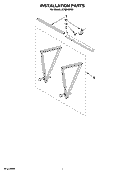 INSTALLATION PARTS Diagram and Parts List for ACQ249PS1  Whirlpool Air Conditioner