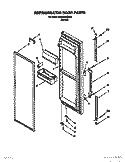 REFRIGERATOR DOOR Diagram and Parts List for 7ED27DQXDN01  Whirlpool Refrigerator