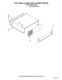 TOP GRILLE AND UNIT COVER PARTS Diagram and Parts List for KBLO36FTX06  KitchenAid Refrigerator