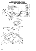 MACHINE BASE Diagram and Parts List for CAE2792AG0  Whirlpool Washer