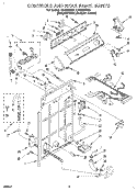 CONTROLS AND REAR PANEL Diagram and Parts List for LSC8244BQ1  Whirlpool Washer