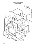 UPPER OVEN Diagram and Parts List for RB170PXYQ2  Whirlpool Wall Oven