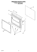 FREEZER DOOR PARTS, OPTIONAL PARTS Diagram and Parts List for KBRP20ELSS01  KitchenAid Refrigerator