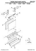 Part Location Diagram of 8269010 Whirlpool PANEL