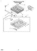 DISHRACK Diagram and Parts List for RUD4500DB1  Roper Dishwasher