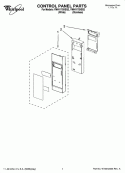 CONTROL PANEL PARTS Diagram and Parts List for YMH1170XSS2  Whirlpool Microwave
