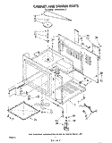 CABINET AND STIRRER Diagram and Parts List for MW8400XL2  Whirlpool Microwave