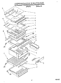REFRIGERATOR SHELF Diagram and Parts List for 4YED25PWAW00  Whirlpool Refrigerator