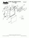 FRAME AND CONSOLE PARTS Diagram and Parts List for IPU25364  Inglis Dishwasher